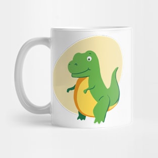 Cute Green T-Rex, Dinosaur, Tyrannosaurus Mug